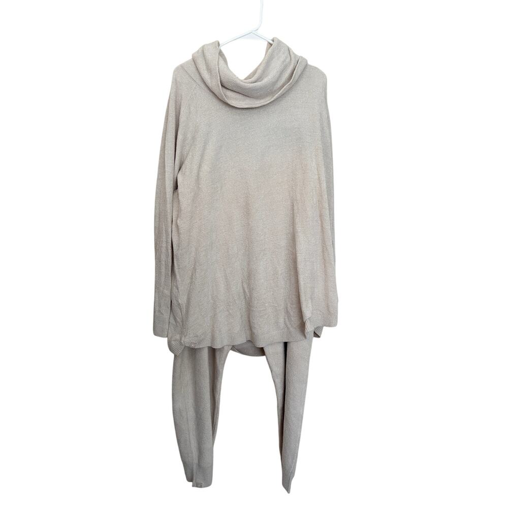 Barefoot Dreams CozyChic Ultra Lite Coastal Cowl Neck Tunic and Jogger Set